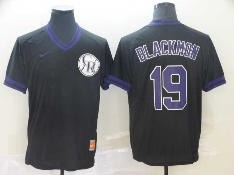 Rockies 19 Charlie Blackmon Black Throwback Jersey (1),We sell and wholesale Rockies 19 Charlie Blackmon Black Throwback Jersey (1) on line form chian!